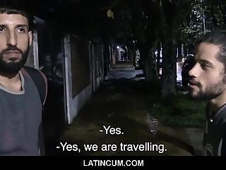 Two Traveling Spanish Latino Guys Fuck Each Other For Cash POV